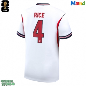 England Declan Rice #4 Replika Hjemmebanetrøje VM 2026 Kortærmet